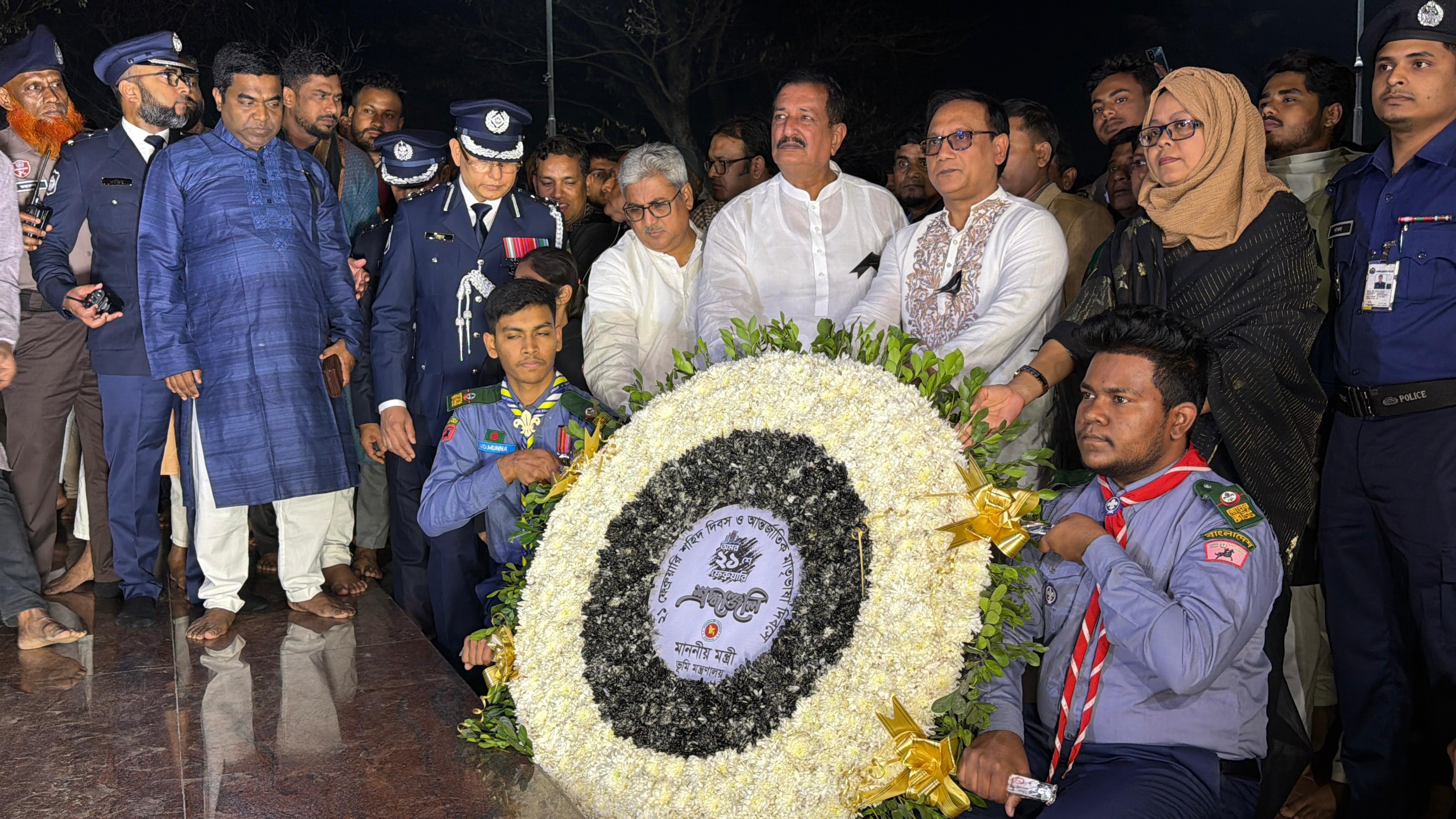 রাজশাহীতে যথাযোগ্য মর্যাদায় শহিদ দিবস ও আন্তর্জাতিক মাতৃভাষা দিবস পালন