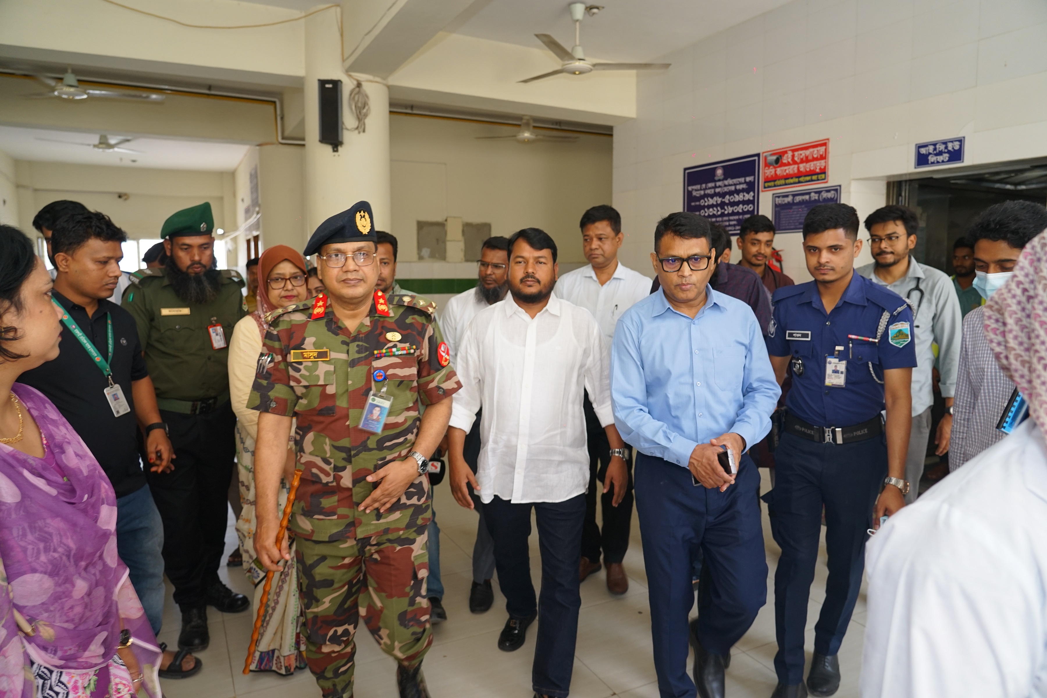 হাম পরিস্থিতির খোঁজখবর নিতে রামেক হাসপাতাল পরিদর্শনে রাসিক প্রশাসক