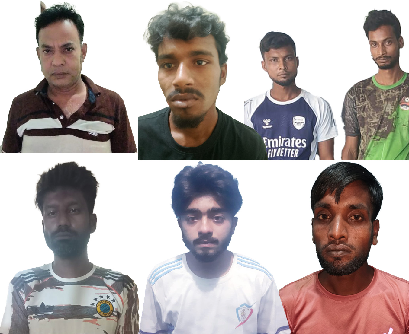 আরএমপি’র মাদকবিরোধী অভিযানে ৭ মাদক ব্যবসায়ী গ্রেপ্তার