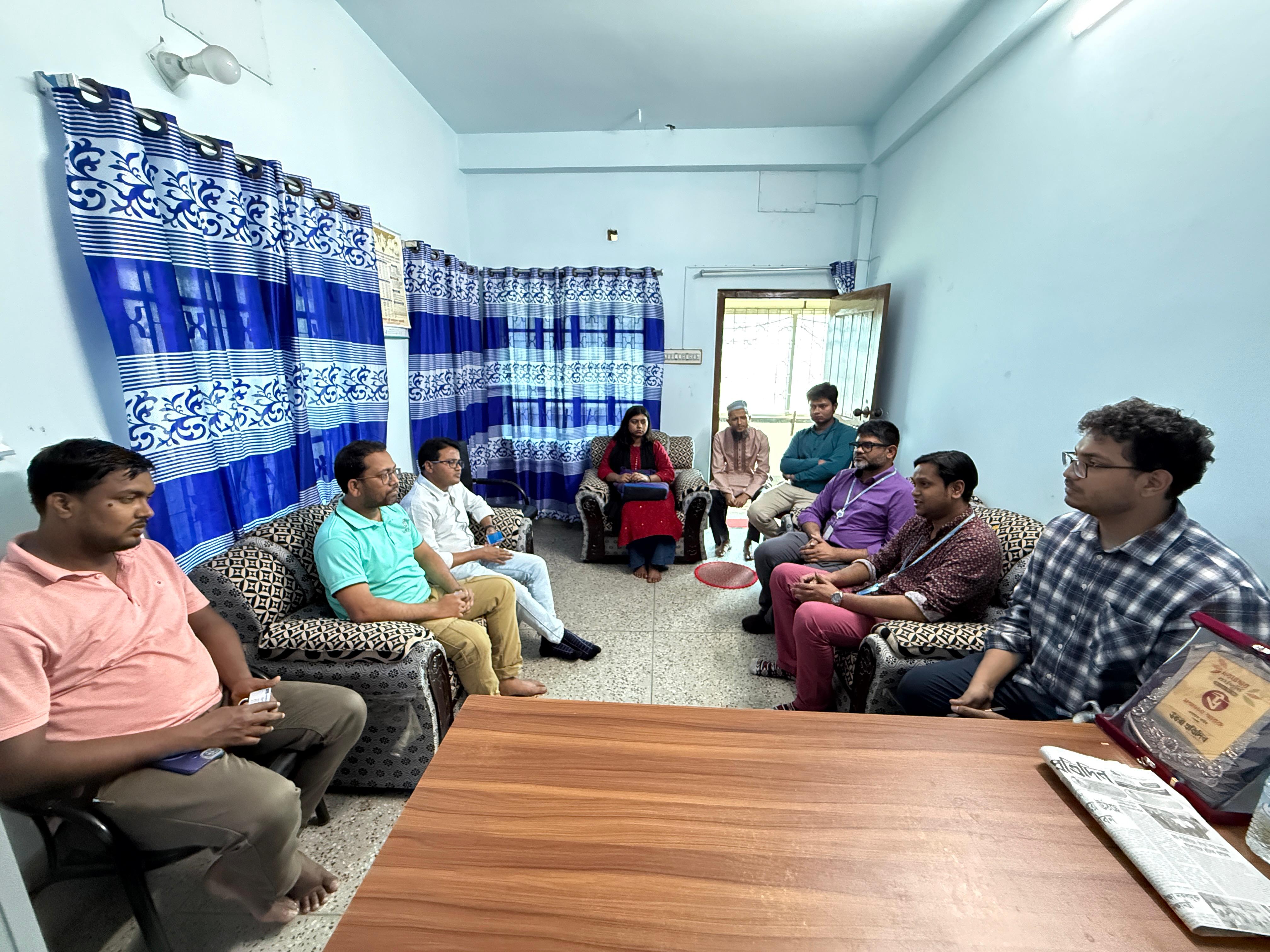 উত্তরা প্রতিদিন কার্যালয় পরিদর্শনে ইউনেস্কো প্রতিনিধি দল