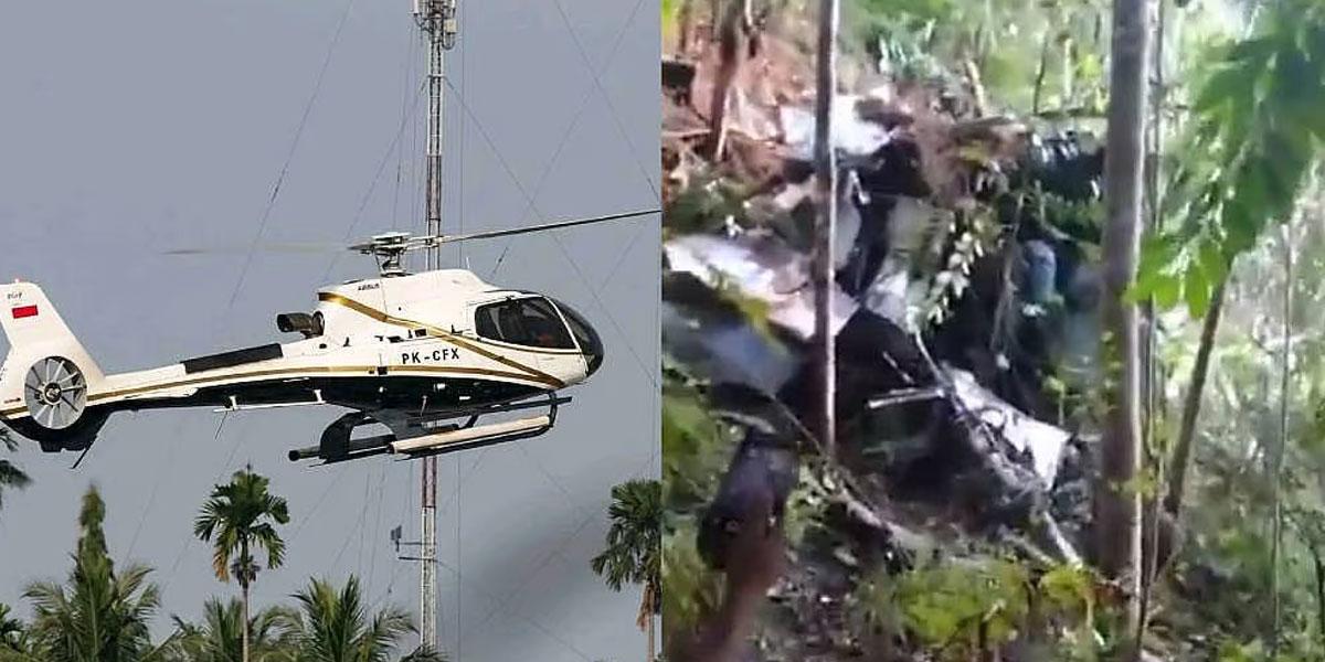 ইন্দোনেশিয়ায় হেলিকপ্টার বিধ্বস্ত, নিহত ৮
