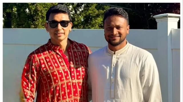 ঈদের দিনে যুক্তরাষ্ট্রে এক ফ্রেমে সাকিব-জায়েদ