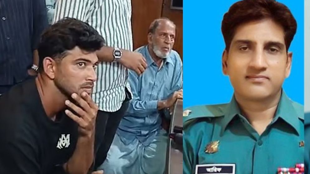 চোখ নামিয়ে কথা বল’, ক্রিকেটার নাঈমকে ওসি