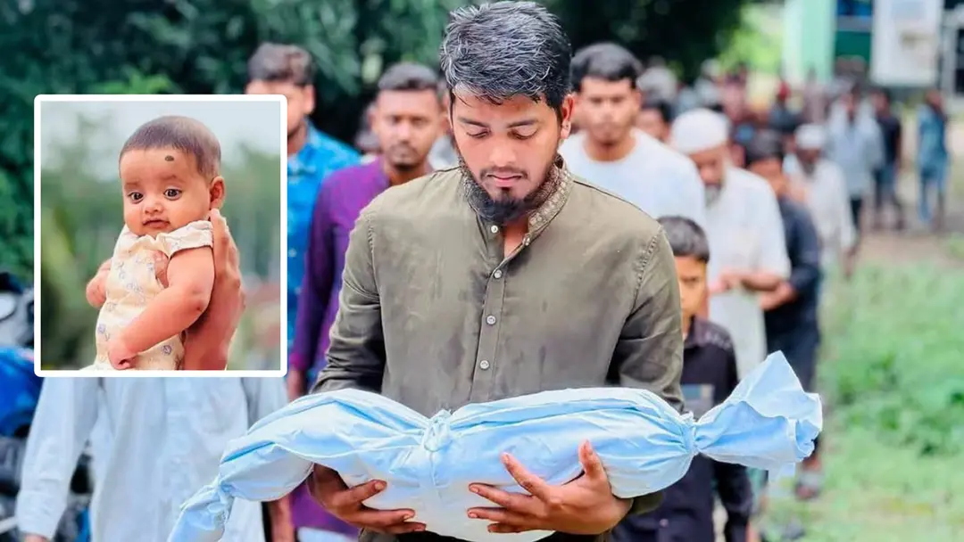 হামের থাবায় নিভে গেল সাড়ে পাঁচ মাসের সাইফানের জীবন
