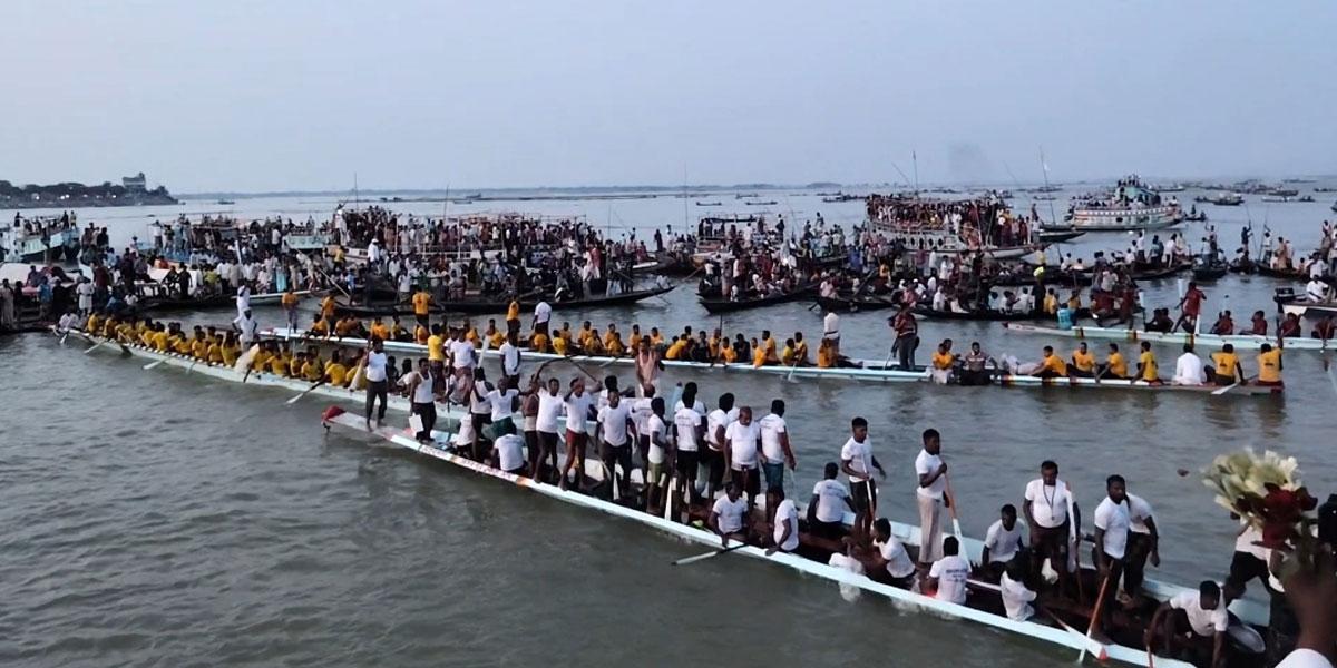 ১৭ বছর পর বৈঠার ছন্দে মাতল নিকলী