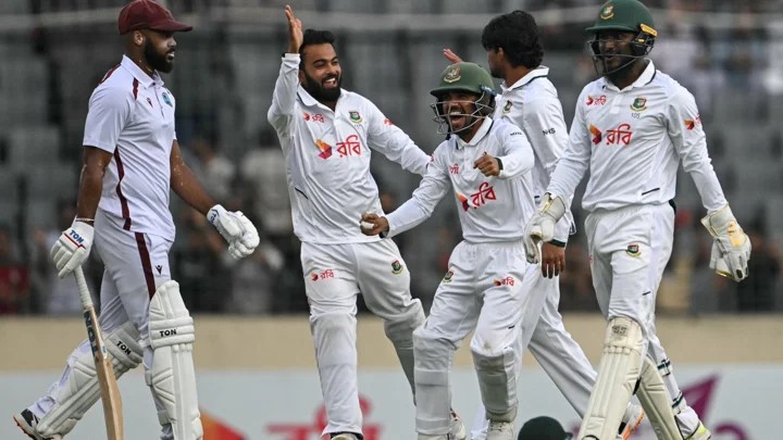 ওয়েস্ট ইন্ডিজকে চাপে ফেলে দিন শেষ করেছে বাংলাদেশ